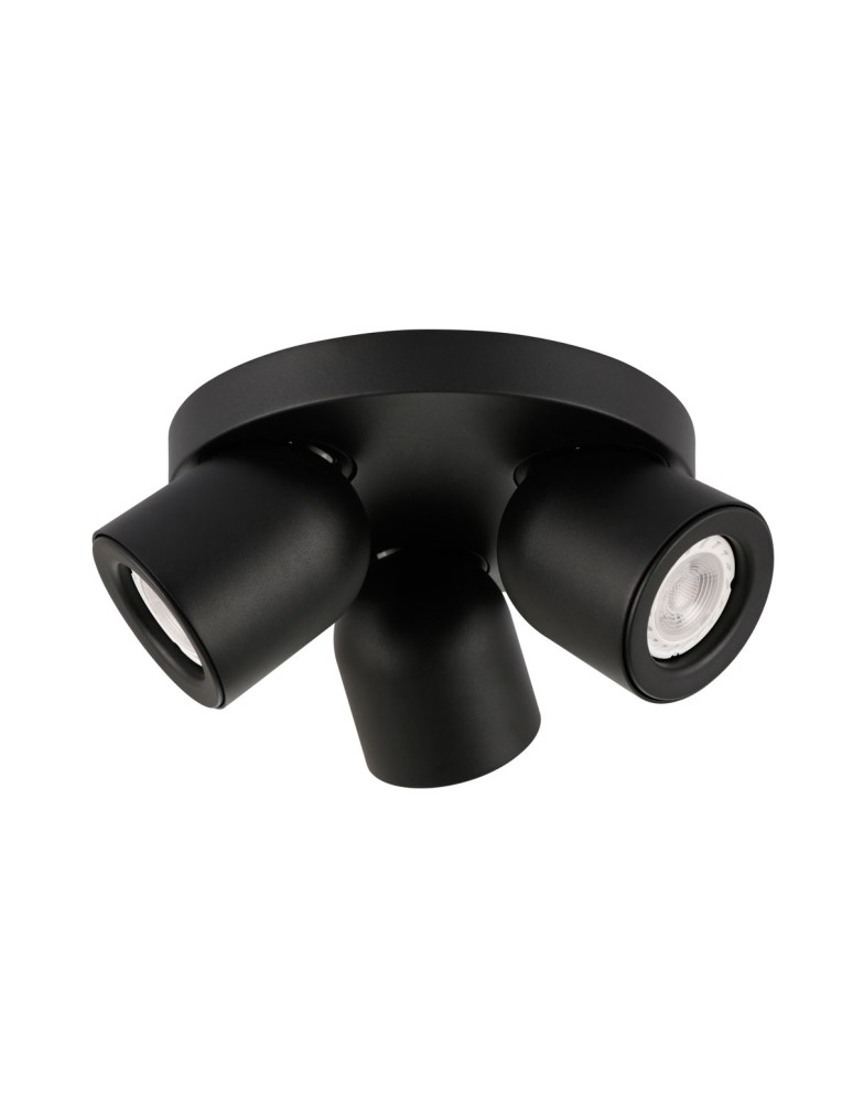 Spotlight ceiling lamps - ITALUX Nuora Reflector GU10 3x35W Black SPL-2855-3C-BL - product kolory-swiatla.pl 1