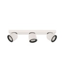 Spotlight ceiling lamps - ITALUX Nuora GU10 spotlight 3x35W White/Black SPL-2855-3B-WH. - product 1