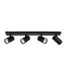 Spotlight ceiling lamps - ITALUX Laconi Reflector GU10 4x35W Black SPL-2813-4B-BL - product 1