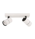 Spotlight ceiling lamps - ITALUX Laconi GU10 Spotlight 2x35W White/Black SPL-2813-2B-WH. - product 1