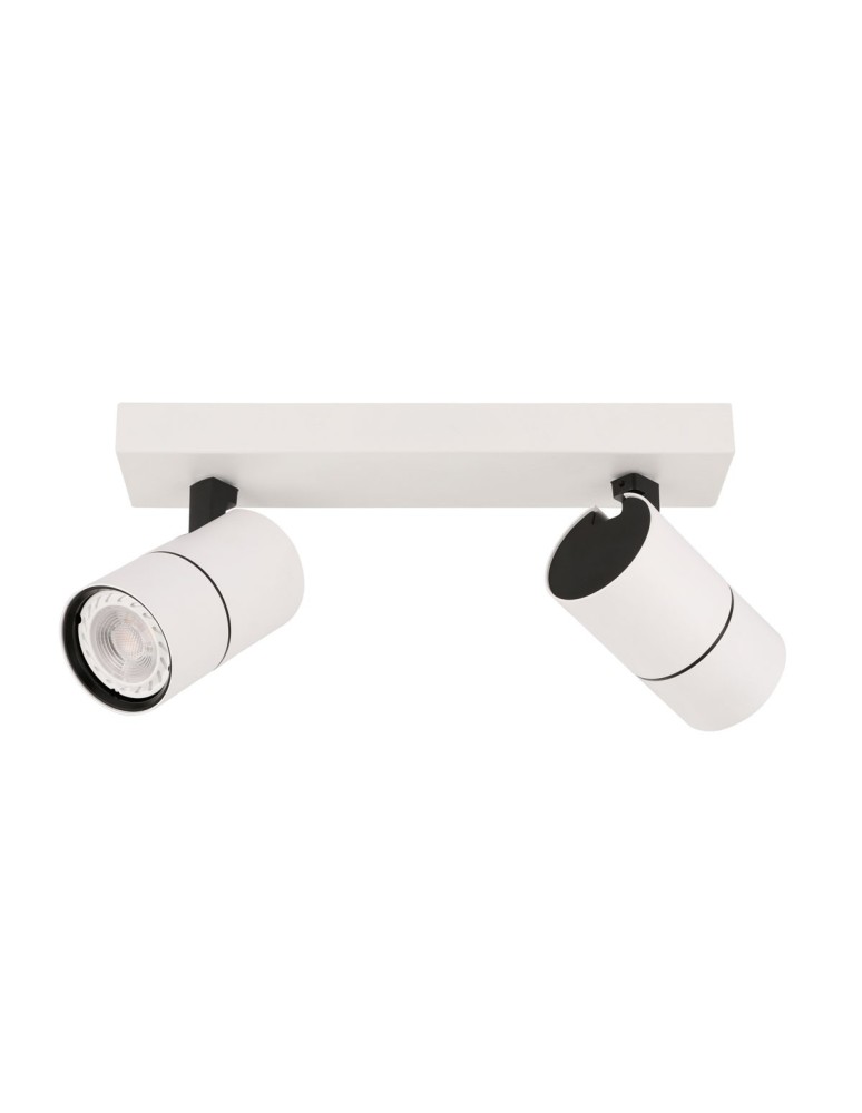 Spotlight ceiling lamps - ITALUX Laconi GU10 Spotlight 2x35W White/Black SPL-2813-2B-WH. - product kolory-swiatla.pl 1
