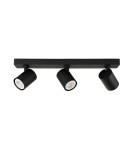 Spotlight ceiling lamps - ITALUX Lumsi Spotlight GU10 3x35W Black SPL-2071-3-MB-BL - product 1