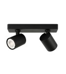 Spotlight ceiling lamps - ITALUX Lumsi Spotlight GU10 2x35W Black SPL-2071-2-MB-BL - product 1