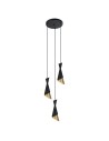 ITALUX Malia Pendant E27 3x40W Black/Gold PND-85949-3 BK+GD