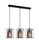 Loft pendant lamps - ITALUX Kalula Pendant E27 3x40W Black PND-78901-3-BK+SG - product 1