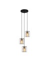 ITALUX Kalula Pendant E27 3x40W Black PND-78901-3A-BK+AMB