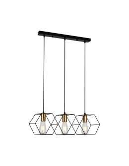 ITALUX Aina Pendant E27 3x40W Black PND-74889-3-BK