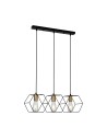 ITALUX Aina Wisząca E27 3x40W Czarny PND-74889-3-BK
