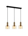 ITALUX Santia Wisząca E27 3x40W Miedziany PND-65342-3-BRO+AMB