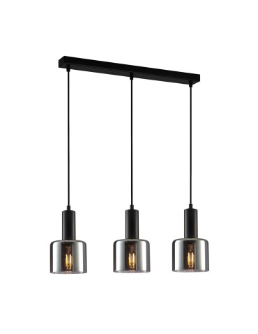 ITALUX Santia Pendant E27 3x40W Black PND-65342-3-BK+SG
