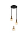 ITALUX Santia Pendant E27 3x40W Copper PND-65342-3A-BRO+AMB