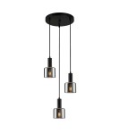 Pendant lamps - ITALUX Santia Pendant E27 3x40W Black PND-65342-3A-BK+SG - product 1