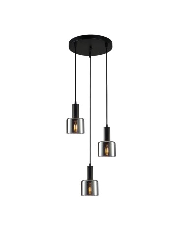 ITALUX Santia Pendant E27 3x40W Black PND-65342-3A-BK+SG