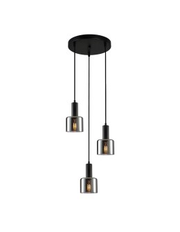 ITALUX Santia Wisząca E27 3x40W Czarny PND-65342-3A-BK+SG