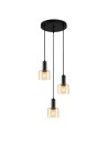 ITALUX Santia Pendant E27 3x40W Black PND-65342-3A-BK+AMB