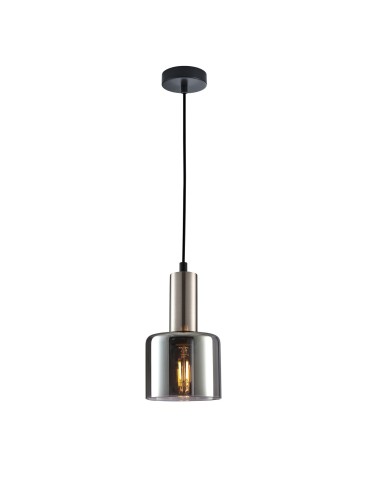 ITALUX Santia Pendant E27 1x40W Silver PND-65342-1-SC+SG