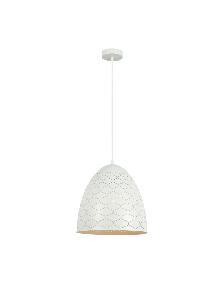 Pendant lamps - ITALUX Leilani Pendant E27 1x40W White PND-43445-1L-WH - product kolory-swiatla.pl 1