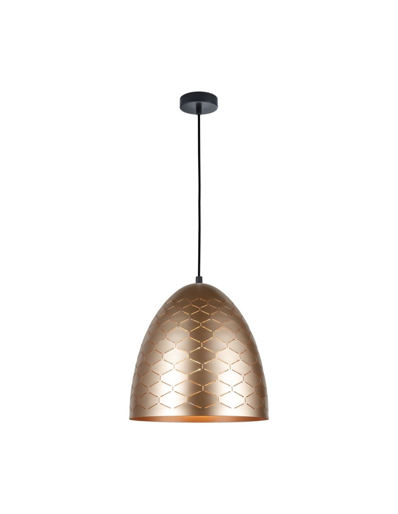 Pendant lamps - ITALUX Leilani Pendant E27 1x40W Gold PND-43445-1L-GD - product kolory-swiatla.pl 1