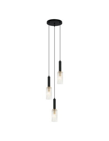 ITALUX Perola Pendant E14 3x40W Black/Gold PND-43309-3 BK+BR