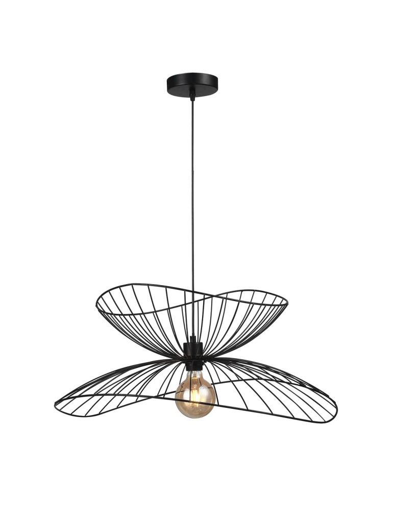 Pendant lamps - ITALUX Galia Pendant E27 1x40W Black PND-34429-1-BK - product kolory-swiatla.pl 1
