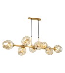 Pendant lamps - ITALUX Borgo Pendant E27 8x40W Gold PND-30843-8 GD+AMB - product 1
