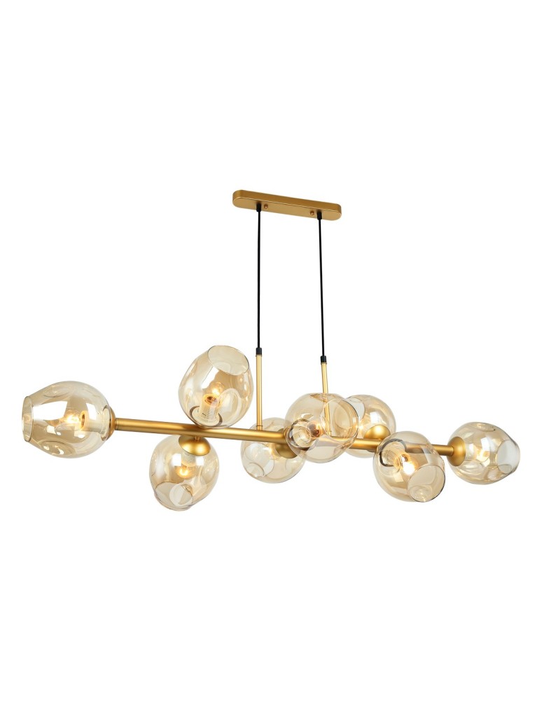 Pendant lamps - ITALUX Borgo Pendant E27 8x40W Gold PND-30843-8 GD+AMB - product kolory-swiatla.pl 1