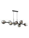 ITALUX Borgo Pendant E27 8x40W Black/Smoky PND-30843-8 BK+SG