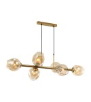 Pendant lamps - ITALUX Borgo Pendant E27 6x40W Gold PND-30843-6 GD+AMB - product 1