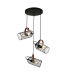 Pendant lamps - ITALUX Antoin Pendant E27 3x40W Black PND-2445-3-BK - product 1