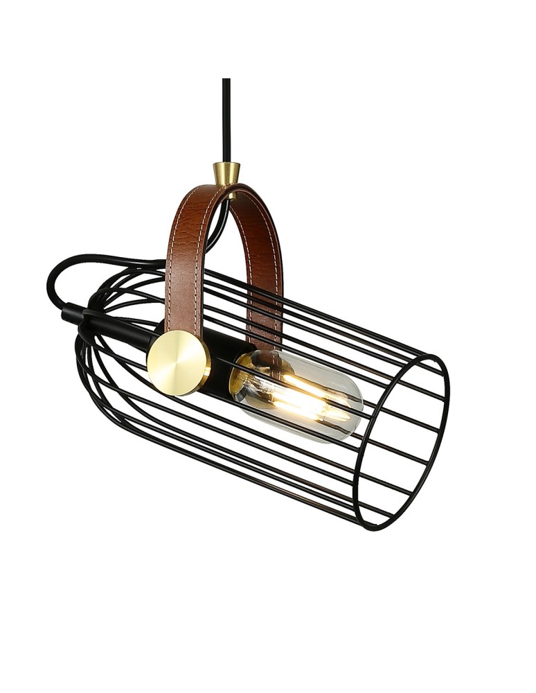 Pendant lamps - ITALUX Antoin Pendant E27 1x40W Black PND-2445-1-BK - product kolory-swiatla.pl 1