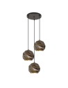 ITALUX Palermo Pendant E27 3x40W Anthracite PND-2424-3S-GR+GD