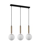 Pendant lamps on a strip - ITALUX Ravena Pendant E27 3x10W Brass PND-2324-3L GD+OPA - product 1
