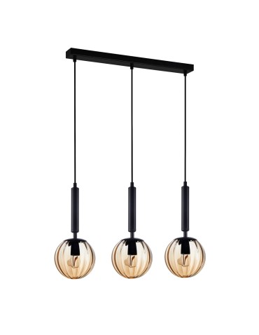 ITALUX Ravena Pendant E27 3x10W Black PND-2324-3L BK+AMB