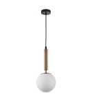 Pendant lamps - ITALUX Ravena Pendant E27 1x10W Brass PND-2324-1 GD+OPA - product 1