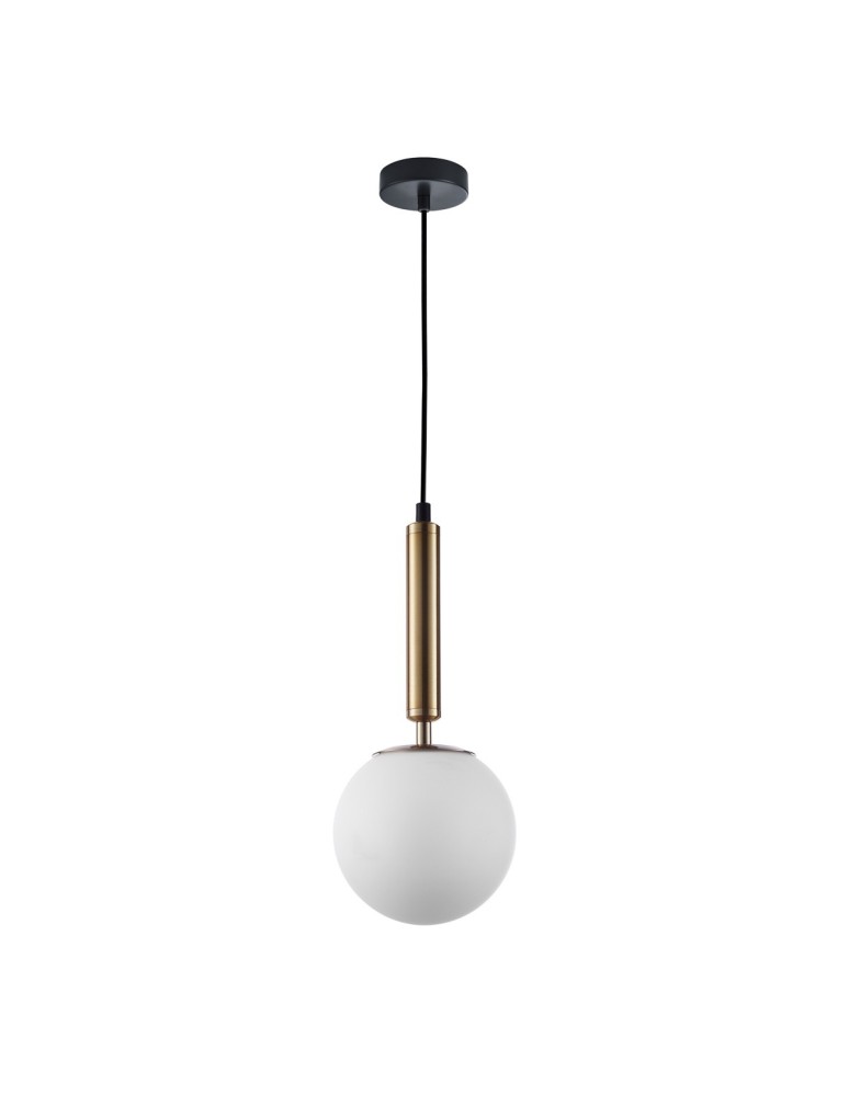 Pendant lamps - ITALUX Ravena Pendant E27 1x10W Brass PND-2324-1 GD+OPA - product kolory-swiatla.pl 1
