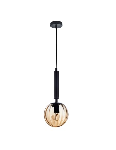 ITALUX Ravena Pendant E27 1x10W Black PND-2324-1 BK+AMB