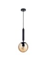 ITALUX Ravena Pendant E27 1x10W Black PND-2324-1 BK+AMB