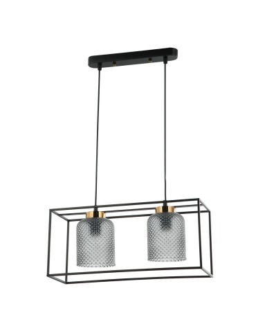 ITALUX Sinella Pendant E27 2x40W Black PND-23231-2-BK+SG
