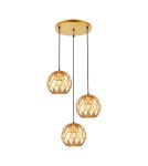 Pendant lamps - ITALUX Hilo Pendant E27 3x40W Gold PND-22341-3SA-GD - product 1