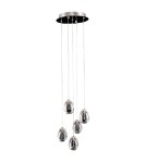 LED pendant lamps - ITALUX Huelto Pendant LED integrated 24W 3000K 1450lm Chrome PND-22112132-5A-CR - product 1