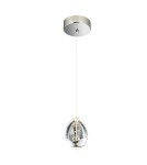 LED pendant lamps - ITALUX Huelto Pendant LED integrated 4.8W 3000K 290lm Chrome PND-22112132-1A-CR - product 1