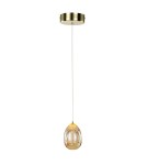 LED pendant lamps - ITALUX Huelto Pendant LED integrated 4.8W 3000K 290lm Gold PND-22112132-1A-CHPN - product 1