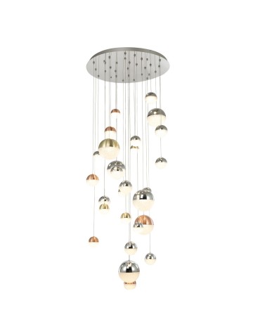 ITALUX Mocado Wisząca LED zintegrowany 147.6W 3000K 8860lm Złoty PND-13112146-27A-CHPN