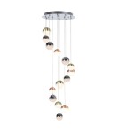 LED pendant lamps - ITALUX LED Pendant Mocado Integrated 58.8W 3000K 3528lm Chrome PND-13112146-14A-CR - product 1