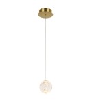 LED pendant lamps - ITALUX Rosario Pendant LED Integrated 4.2W 3200K 280lm Gold PND-12220121-1A-GD - product 1