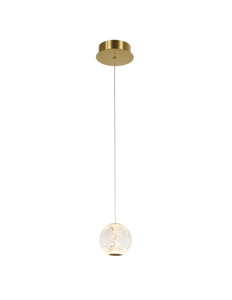 LED pendant lamps - ITALUX Rosario Pendant LED Integrated 4.2W 3200K 280lm Gold PND-12220121-1A-GD - product kolory-swiatla.pl 1