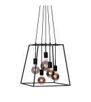 Loft pendant lamps - ITALUX Almodovi Pendant E27 6x20W Black PND-11532-5-BL - product 1