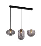 Pendant lamps on a strip - ITALUX Hatella Pendant E27 3x40W Copper/Black PND-112038-3-BRO+SG - product 1