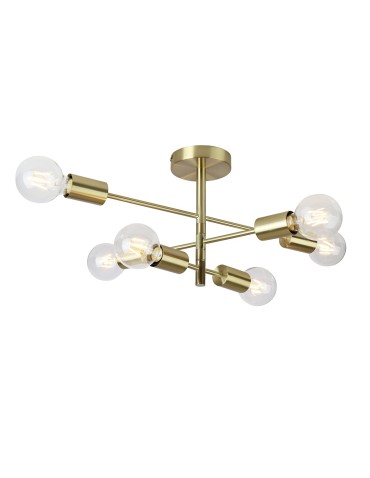 ITALUX Atlantico Pendant E27 6x20W Brass PNC-5679-6-GD