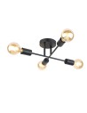 ITALUX Montico Pendant E27 4x40W Black PNC-1627-4-BL